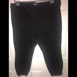 Torrid Black Lace bottom Jean